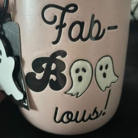 Fab-Boolous Mug fab boo lous ghost mug pink halloween mug , Pinkoween - Picture 3 of 6
